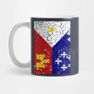 Peeling Acadiana Flag 2 Mug